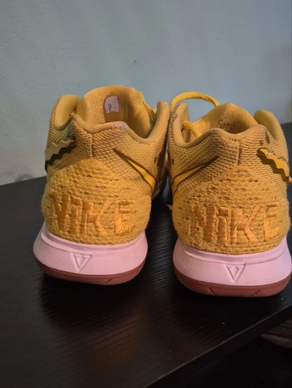 Nike Kids Yellow and Pink Accent Sneakers